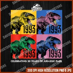 jurassic park 30 years png, png high quality, png, digital download