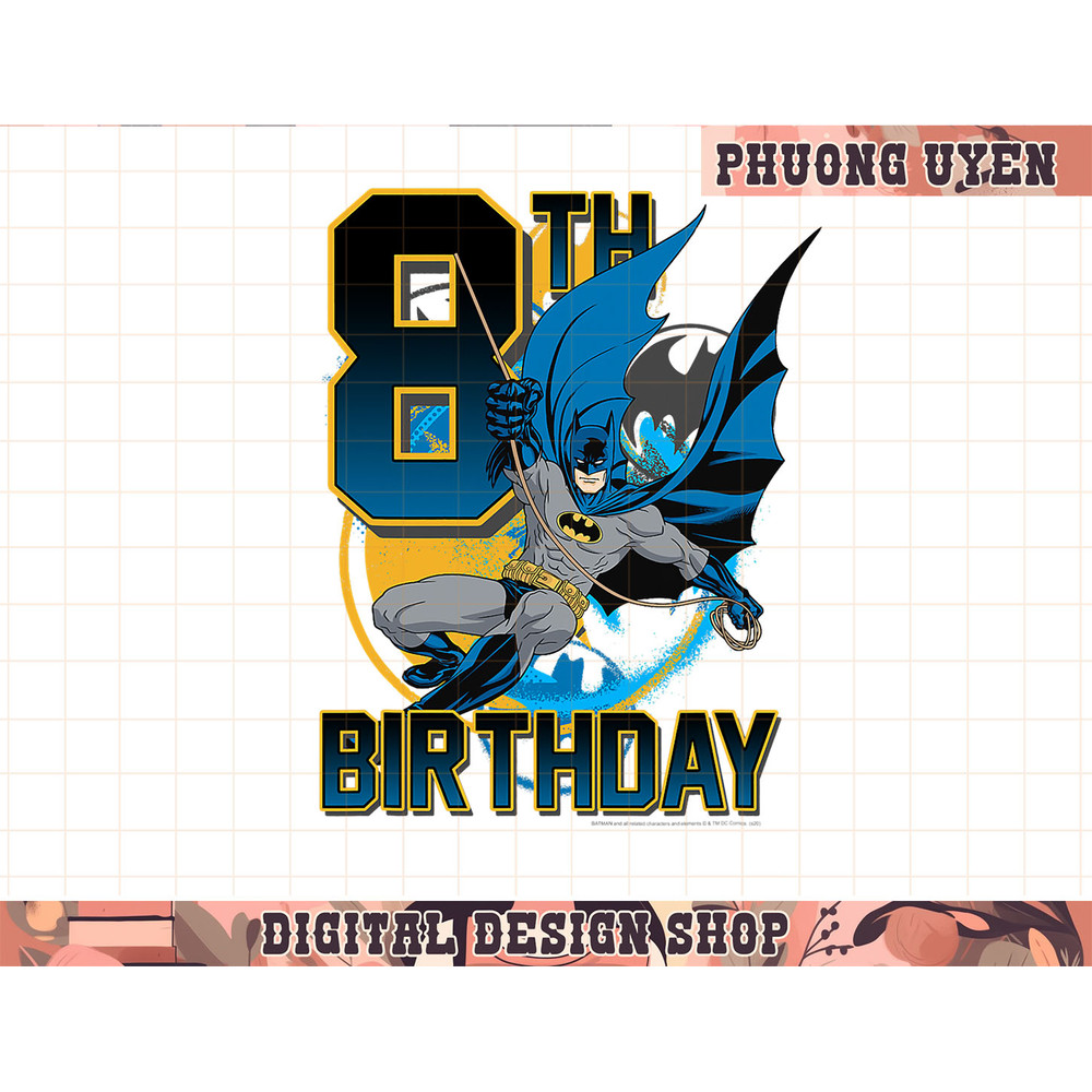 DC Comics Batman 8th Birthday Bat Swing Action Poster png, sublimate.jpg