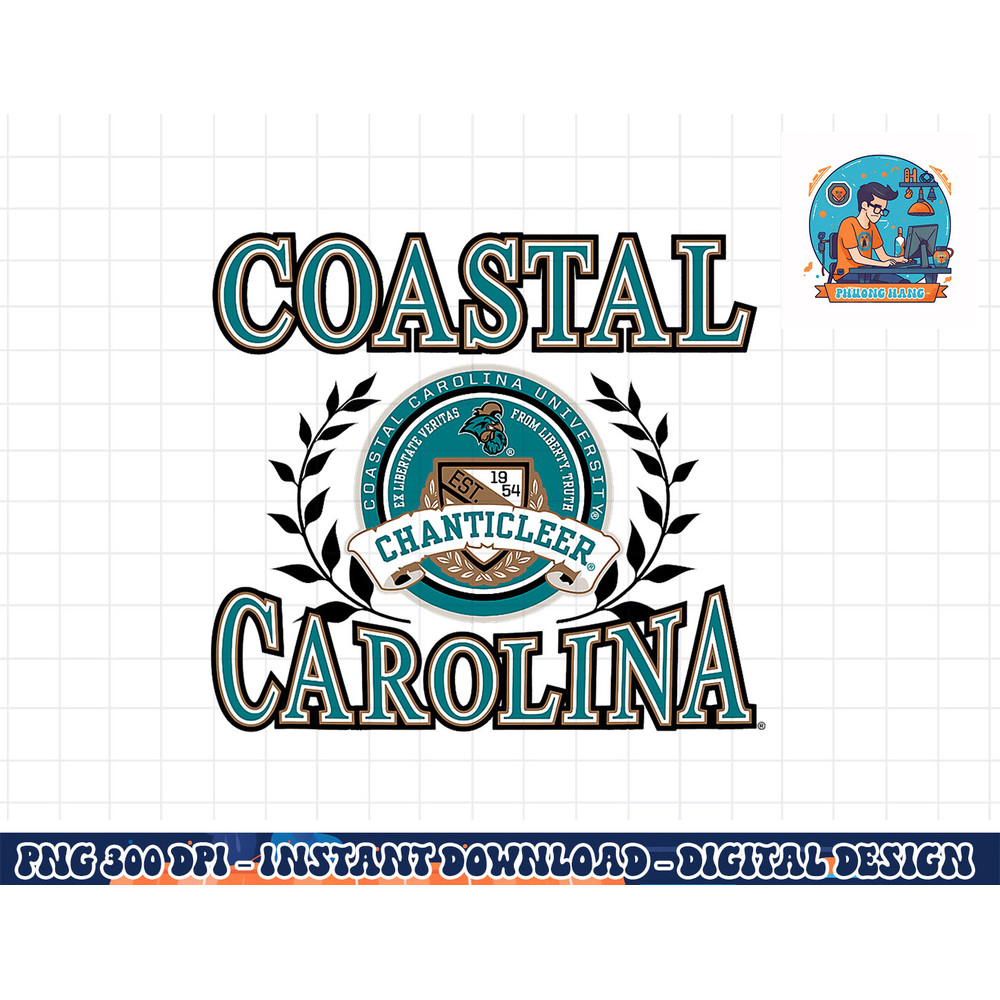 Coastal Carolina Chanticleers Laurels Logo png, sublimation copy.jpg