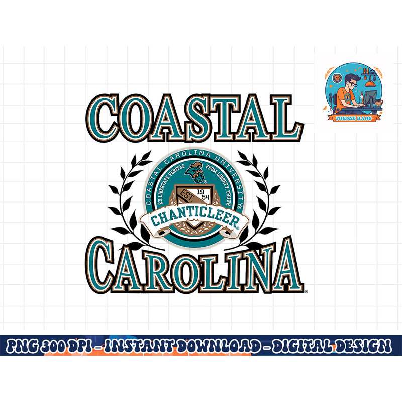 Coastal Carolina Chanticleers Laurels Logo png, sublimation copy.jpg