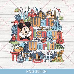 vintage retro disney world png, retro character mickey disney world png, mickey vintage  png, disney family trip png