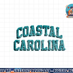 coastal carolina chanticleers retro arch officially licensed  png, sublimation copy