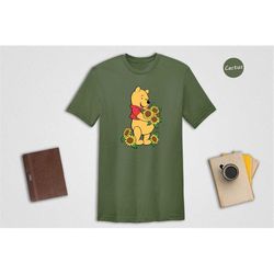 sunflower honey winnie the pooh shirt, kind words are like honey, sunflower shirt, be kind shirt, disney inspirational t