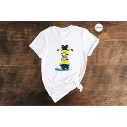 minions summer t-shirt, minions family shirt, minions birthday tee, cute cartoon gift, minions surfing beach shirt