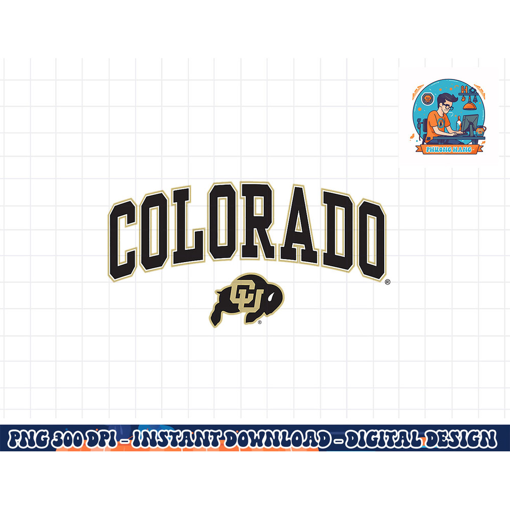 Colorado Buffaloes Arch Over White Officially Licensed png, sublimation copy.jpg