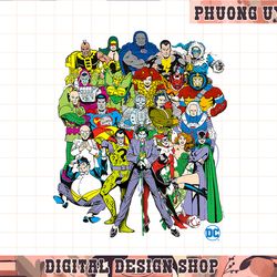 dc comics halloween group shot villains poster png, sublimate