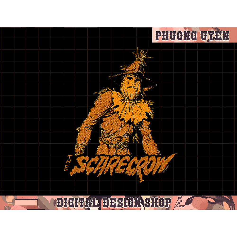 DC Comics Halloween Scarecrow Orange Silhouette png, sublimate.jpg
