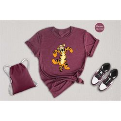 cartoon tigger shirt, funny disney shirt, tigger shirt, disney world shirt, disney family t-shirt, funny winnie the pooh