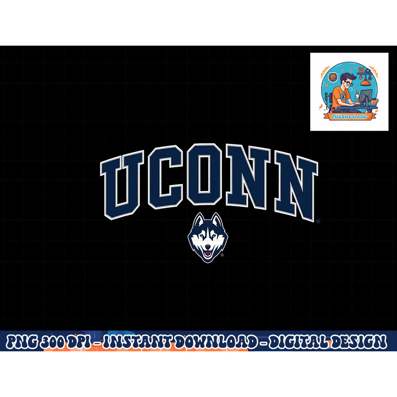 Connecticut Huskies Arch Over Heather Gray png, sublimation copy.jpg