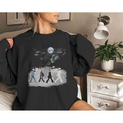 the beatles abbey christmas sweatshirt, abbey road crossing shirt, beatles band merch, christmas road records, classic r