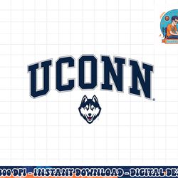 connecticut huskies arch over white officially licensed  png, sublimation copy