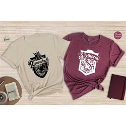 wizard school house t-shirt, hogwarts houses tee, wizarding world tee, bookish shirt, potterhead gift, harry potter hous