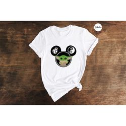 disney mouse baby yoda shirt, star wars disney tee, star wars yoda lover gift, star wars fan birthday t-shirt