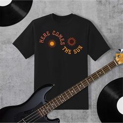 beatles shirt, here comes the sun, suns, sunset, sunrise, yin yang, song, lyrics, hippie, bohemian, boho, indie, john le