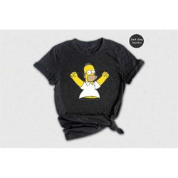 homer simpson shirt, cartoon simpsons t-shirt, funny simpsons shirt, simpsons birthday shirt, gift for simpsons fan