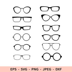 Glasses Svg Optics Kit Svg File for Cricut Men's Women's Glasses Set dxf for laser cut Eyeglasses svg bundle