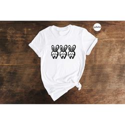 easter bunny teeth t-shirt, dental hygienist tee, dental assistant shirt, easter shirts, dental hygienist gift