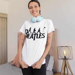 the beatles shirt, retro band tee, rock band tshirt, british band shir, relaxed fit shirt