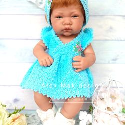 reborn doll clothes set - crochet for reborn - crochet pattern for doll