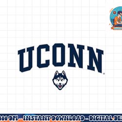 connecticut huskies womens arch over dark heather  png, sublimation copy