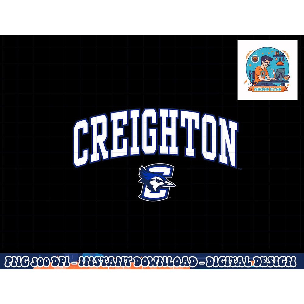 Creighton Bluejays Arch Over Royal Officially Licensed png, sublimation copy.jpg