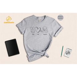 peace love balalala t-shirt, cute baymax gift, disney family tee, big hero six gift, chubby baymax tee, adorable baymax