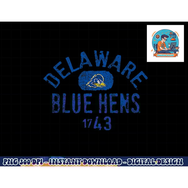 Delaware Fightin Blue Hens 1743 Vintage Logo png, sublimat | Inspire Uplift