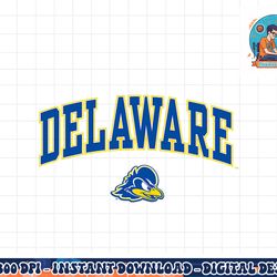 delaware fightin blue hens arch over black png, sublimation copy