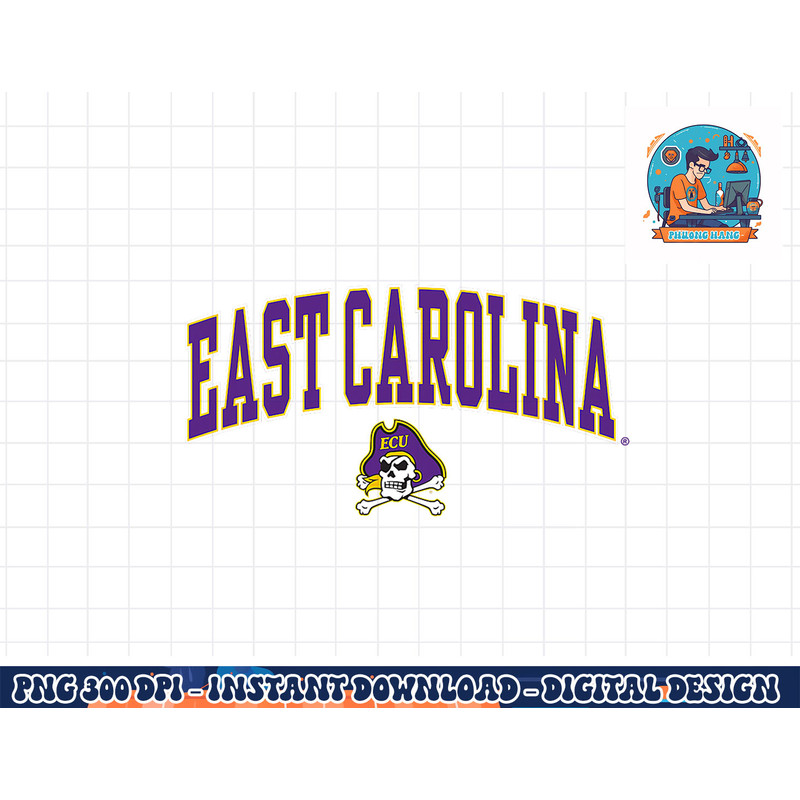 East Carolina Pirates Arch Over Officially Licensed png, sublimation copy.jpg