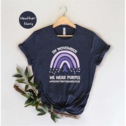 in november we wear purple shirt, prematurity awareness rainbow shirt, world prematurity tee, prematurity awareness tee