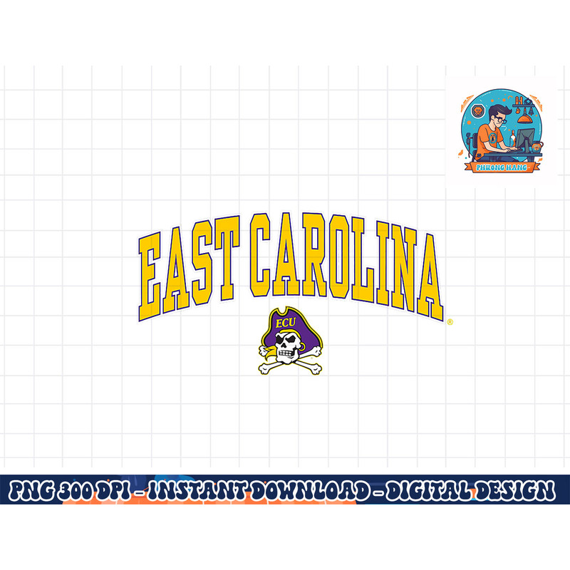 East Carolina Pirates Arch Over Officially Licensed Purple png, sublimation copy.jpg