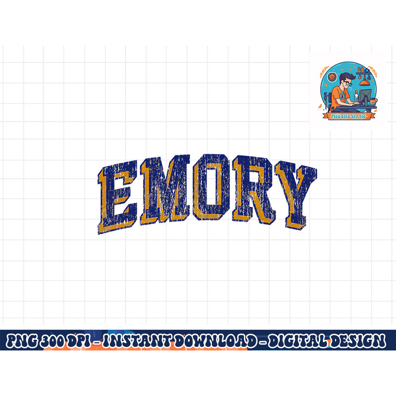 Emory University Eagles Vintage Block Officially Licensed png, sublimation copy.jpg