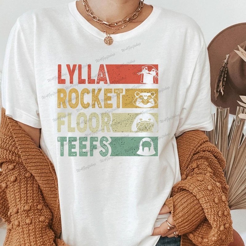 Lylla Teefs Floor Rocket shirt, Guardians of The Galaxy Vol.3 shirt, Rocket Raccoon and Friends Shirt, Marvel Movie Tee