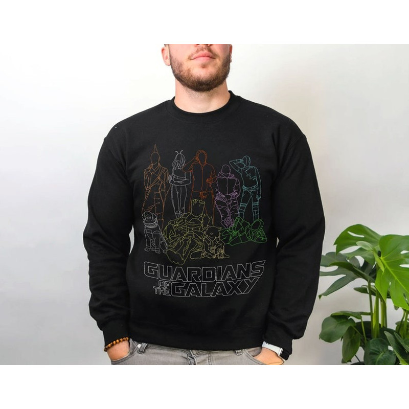 Line Drawing Guardians of the Galaxy Vol.3 Shirt, Gotg Avengers Team Member Tee, Guardians of the Galaxy 2023 Movie Tee