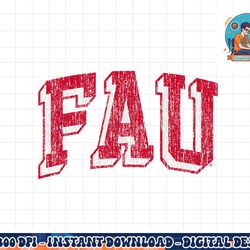 florida atlantic owls retro arch png, sublimation copy