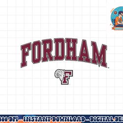 fordham rams arch over logo officially licensed  png, sublimation copy
