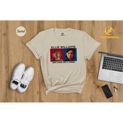 ellie williams just a girl not a threat t-shirt, video games shirt, the last of us tee, ellie and joel sweatshirt, gamin
