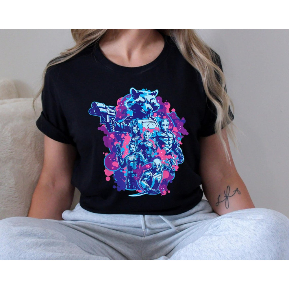 Guardians of the Galaxy Vol.3 Rocket And Team Space Shirt, Guardians of the Galaxy Shirt, Rocket Shirt, Rocket Marvel