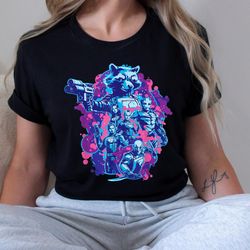 guardians of the galaxy vol.3 rocket and team space shirt, guardians of the galaxy shirt, rocket shirt, rocket marvel