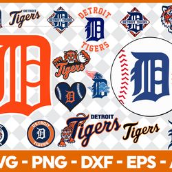 Detroit Tigers Baseball Bundle Svg, Sport Svg, MLB Svg, MLB Logo Svg, Baseball Team Svg Digital Download