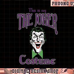 dc comics this is my the joker costume text png, sublimate
