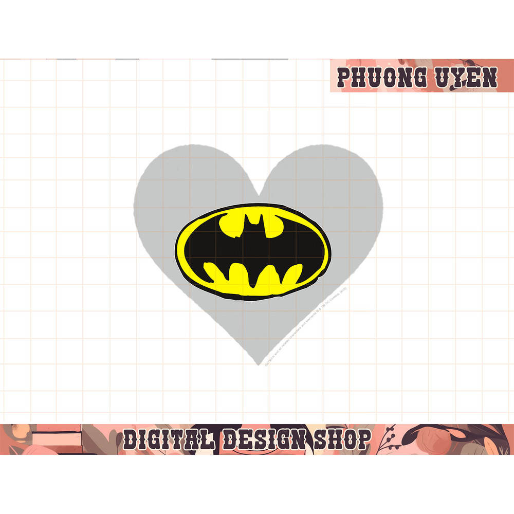 DC Comics Valentine s Day Batman Heart Logo png, sublimate.jpg