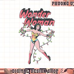 dc comics wonder woman christmas lights wonder stance png, sublimate