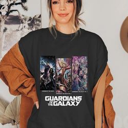 retro guardians of the galaxy 3 vol shirt, superhero shirt, star lord shirt, rocket and team space shirt, marvel movie