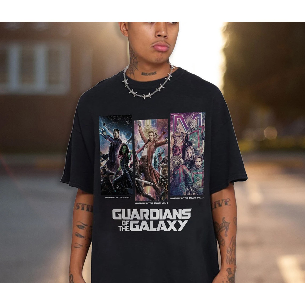 Retro Guardians Of The Galaxy 3 Vol Shirt, Superhero Shirt, Star Lord Shirt, Rocket and Team Space Shirt, Marvel Movie