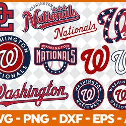 washington nations baseball bundle svg, sport svg, mlb svg, mlb logo svg, baseball team svg digital download