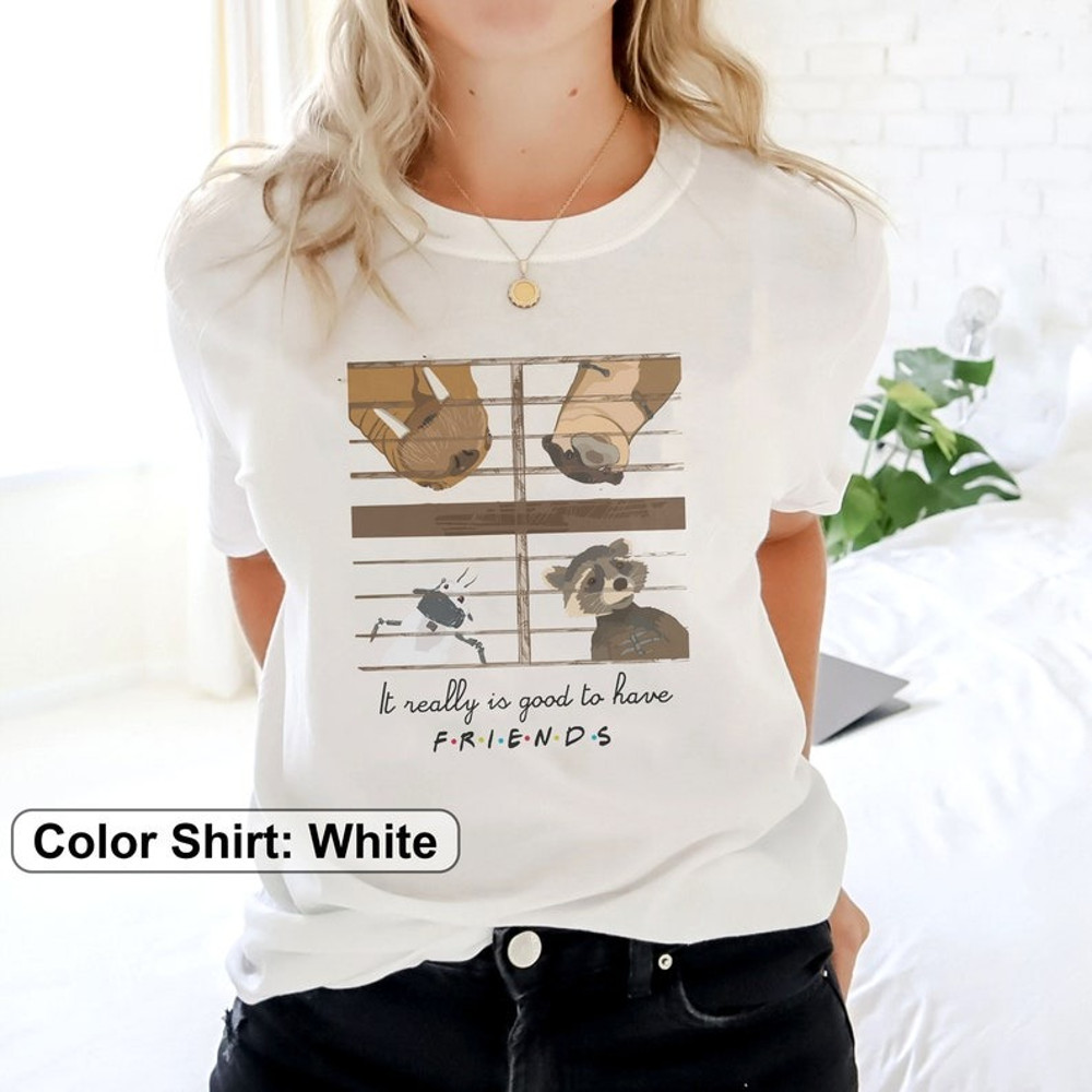 Lylla Rocket Teefs Floor Guardians of the Galaxy 3 Shirt, Rocket The Racoon Tee, It Really Is Good To Have Friends Shirt