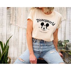 mickey disneyworld est 1955 t-shirt - disneyworld shirt - 2023 family vacation tee - magic kingdom - minnie donald pluto