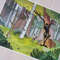 Gravity Falls-Dipper Pines-Hide-Behind teenagers-children-cartoon, watercolor painting-forest-trees-4.JPG