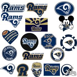 Los Angeles Rams Football Bundle Svg, Sport Svg, NFL Svg, NFL Logo Svg, Football Team Svg Digital Download